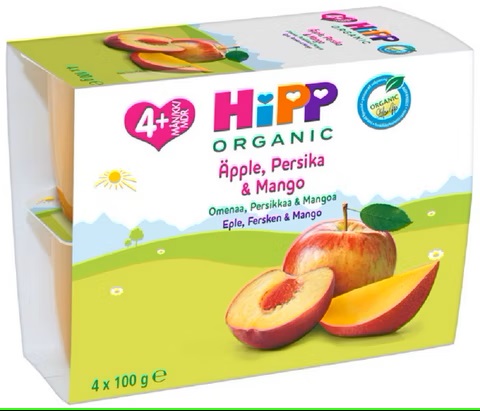 HIPP fruitbreak 4x100g 4kk omena-persikka-mango luomu